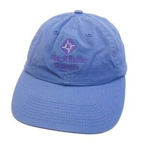 BLACK BUTTE Ranch Blue Baseball Cap Logo Hat Youth Adjustable Oregon 100% Cotton